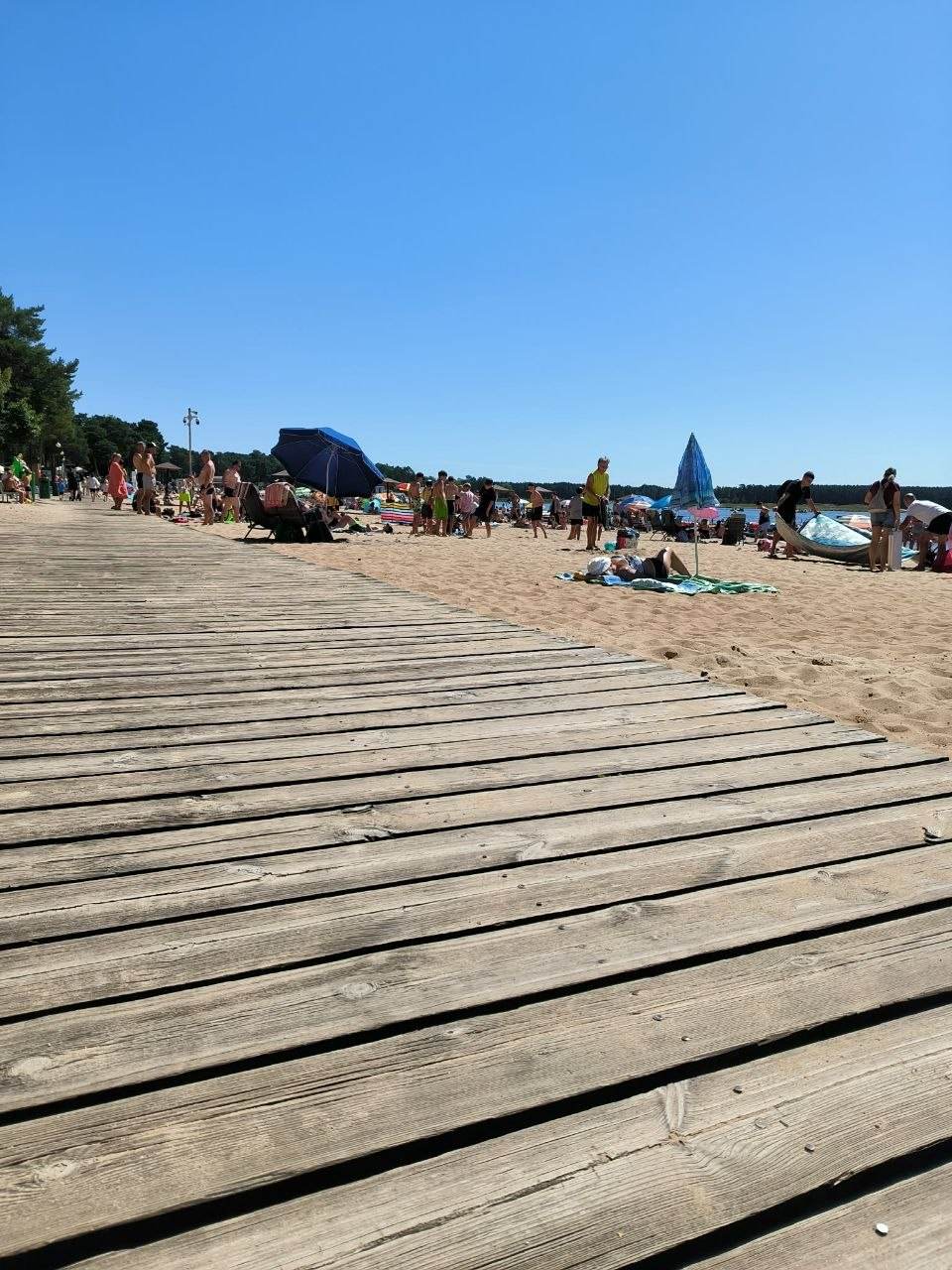 Ośrodek Wypoczynkowy Łucznik — plaża w Sielpi Wielkiej